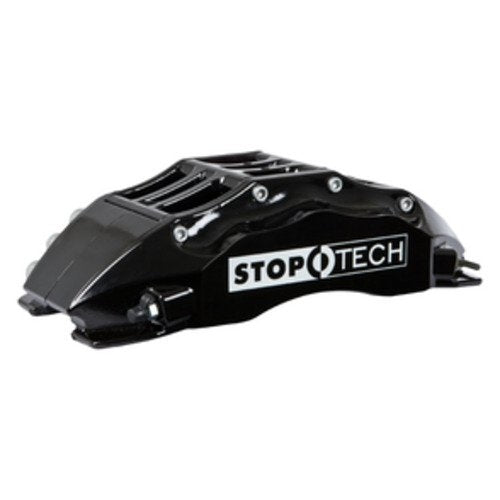 StopTech Big Brake Kit; Black Caliper, Slotted Two-Piece Rotor, Front