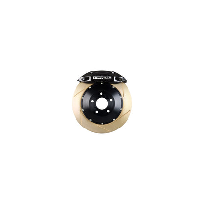 StopTech Big Brake Kit; Black Caliper, Slotted Two-Piece Rotor, Front