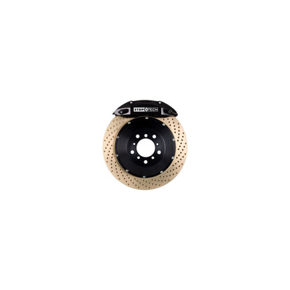StopTech Big Brake Kit; Black Caliper, Slotted Two-Piece Rotor, Front