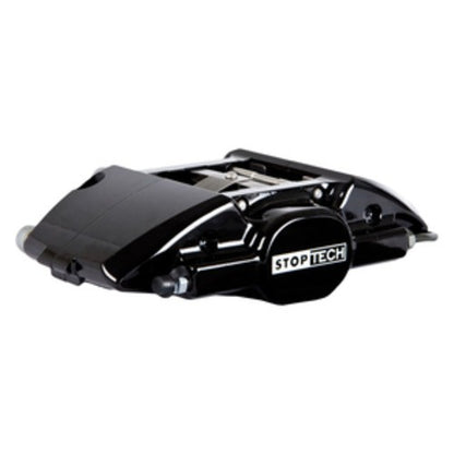 StopTech Big Brake Kit; Black Caliper, Slotted Two-Piece Rotor, Front