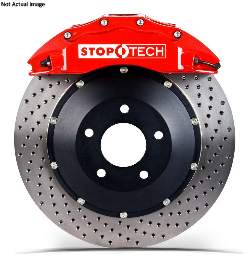 StopTech 95-02 Nissan Skyline Rear BBK w/ Silver ST-22 Calipers Drilled 355X32mm Rotors/Pads/SS Line 83.645.0027.62