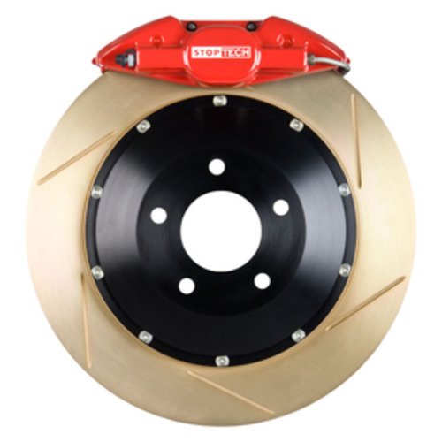 StopTech  Big Brake Kit; Black Caliper, Slotted Two-Piece Rotor, Front