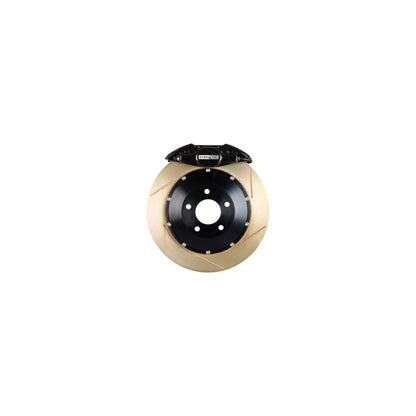 StopTech Big Brake Kit; Black Caliper, Slotted Two-Piece Rotor, Front