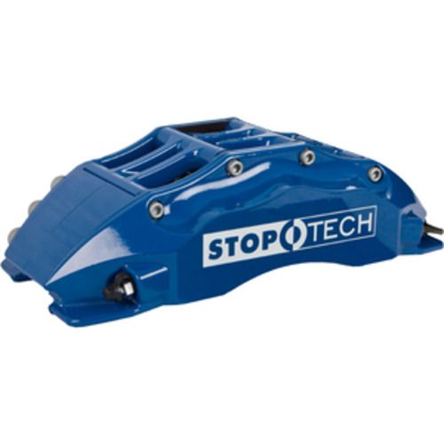 StopTech Big Brake Kit; Blue Caliper, Slotted Two-Piece Rotor, Front