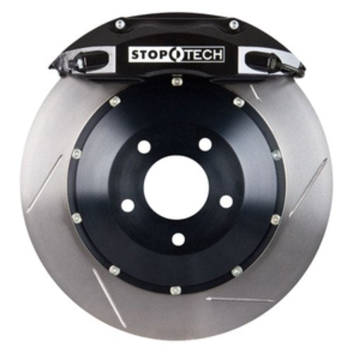 StopTech  Big Brake Kit; Black Caliper, Slotted Two-Piece Rotor, Front