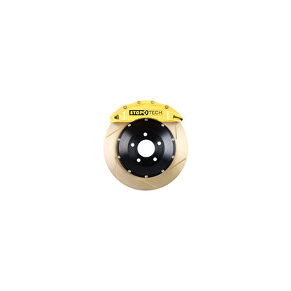 StopTech Big Brake Kit; Black Caliper, Slotted Two-Piece Rotor, Front