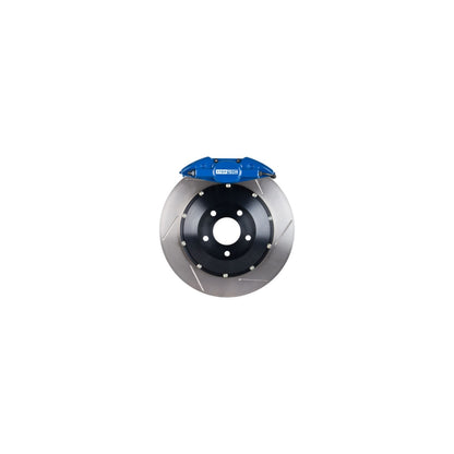StopTech Big Brake Kit; Blue Caliper, Slotted Two-Piece Rotor, Rear