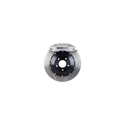 StopTech Big Brake Kit; Black Caliper, Drilled Two-Piece Rotor, Front