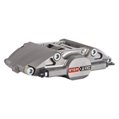 StopTech Trophy Sport Big Brake Kit; Silver Caliper, Slotted 2-Piece Rotor, Rear