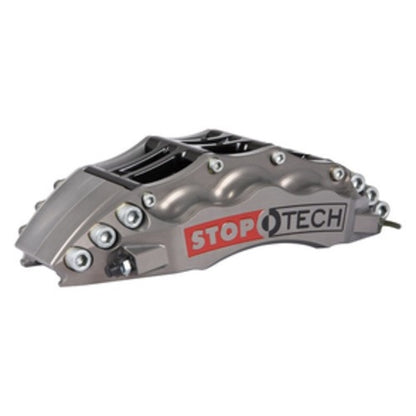 StopTech Trophy Sport Big Brake Kit; Silver Caliper Drilled 2-Piece Rotor, Front