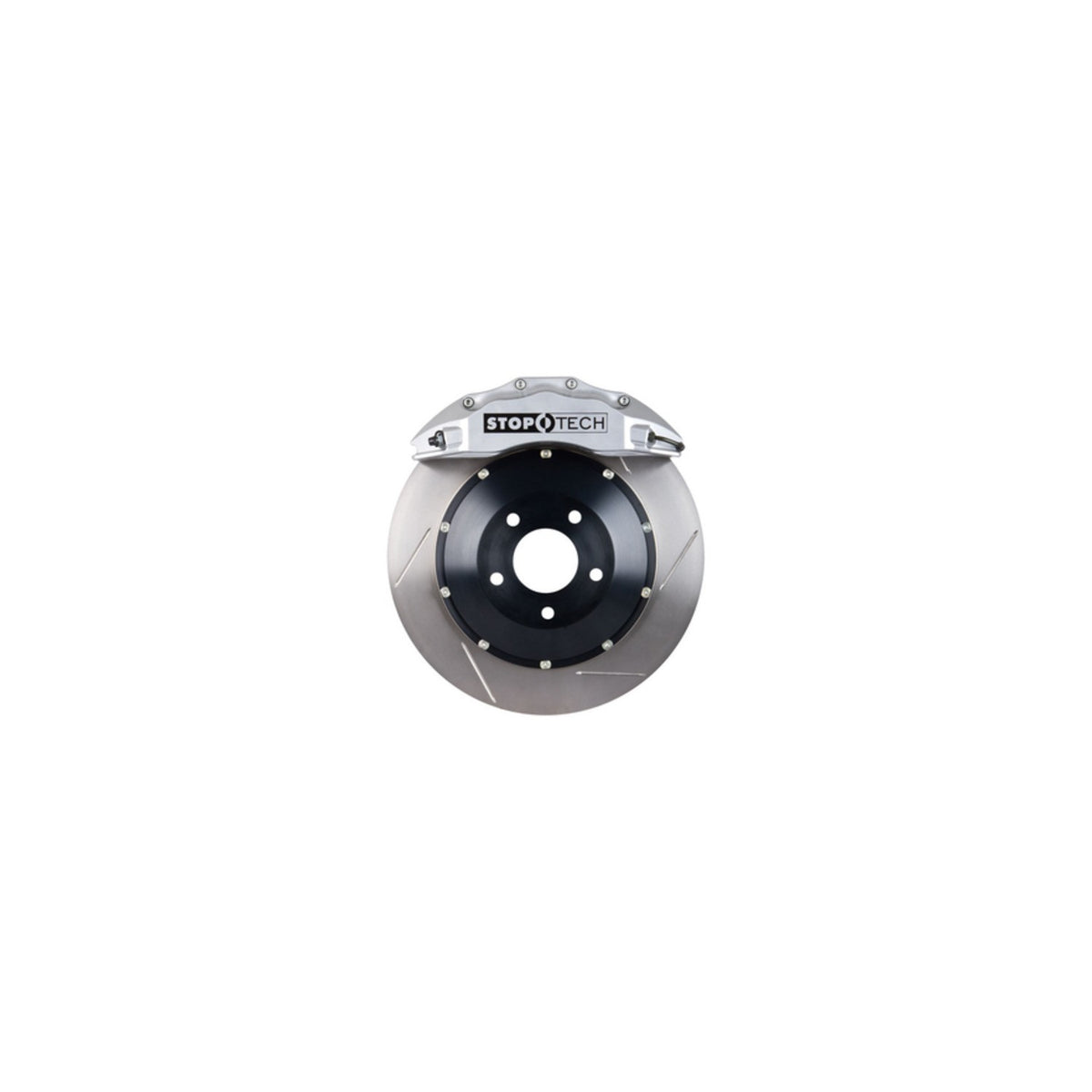 StopTech  Big Brake Kit; Black Caliper, Drilled Two-Piece Rotor, Front