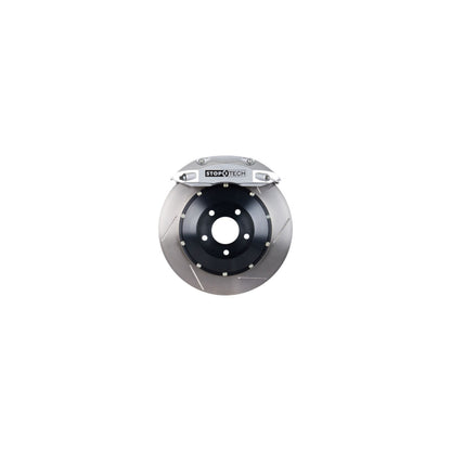 StopTech Big Brake Kit; Black Caliper, Drilled Two-Piece Rotor, Front