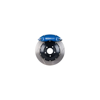StopTech Big Brake Kit; Blue Caliper, Slotted Two-Piece Rotor, Front