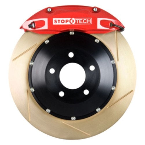 StopTech  Big Brake Kit; Black Caliper, Slotted Two-Piece Rotor, Front