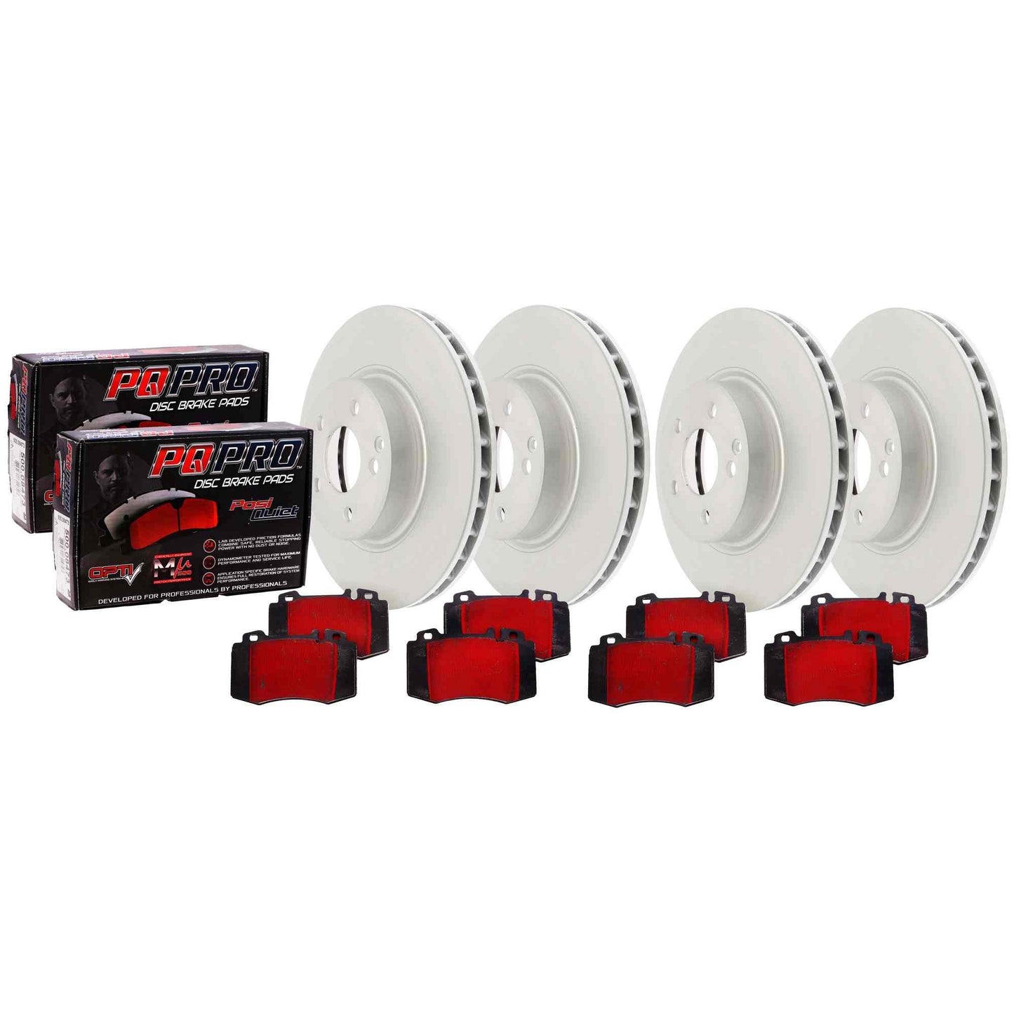 Centric Parts Disc Brake Kit PQ PRO Brake Pads with GCX Rotors Mu500 coating RS200 protection 904.61009