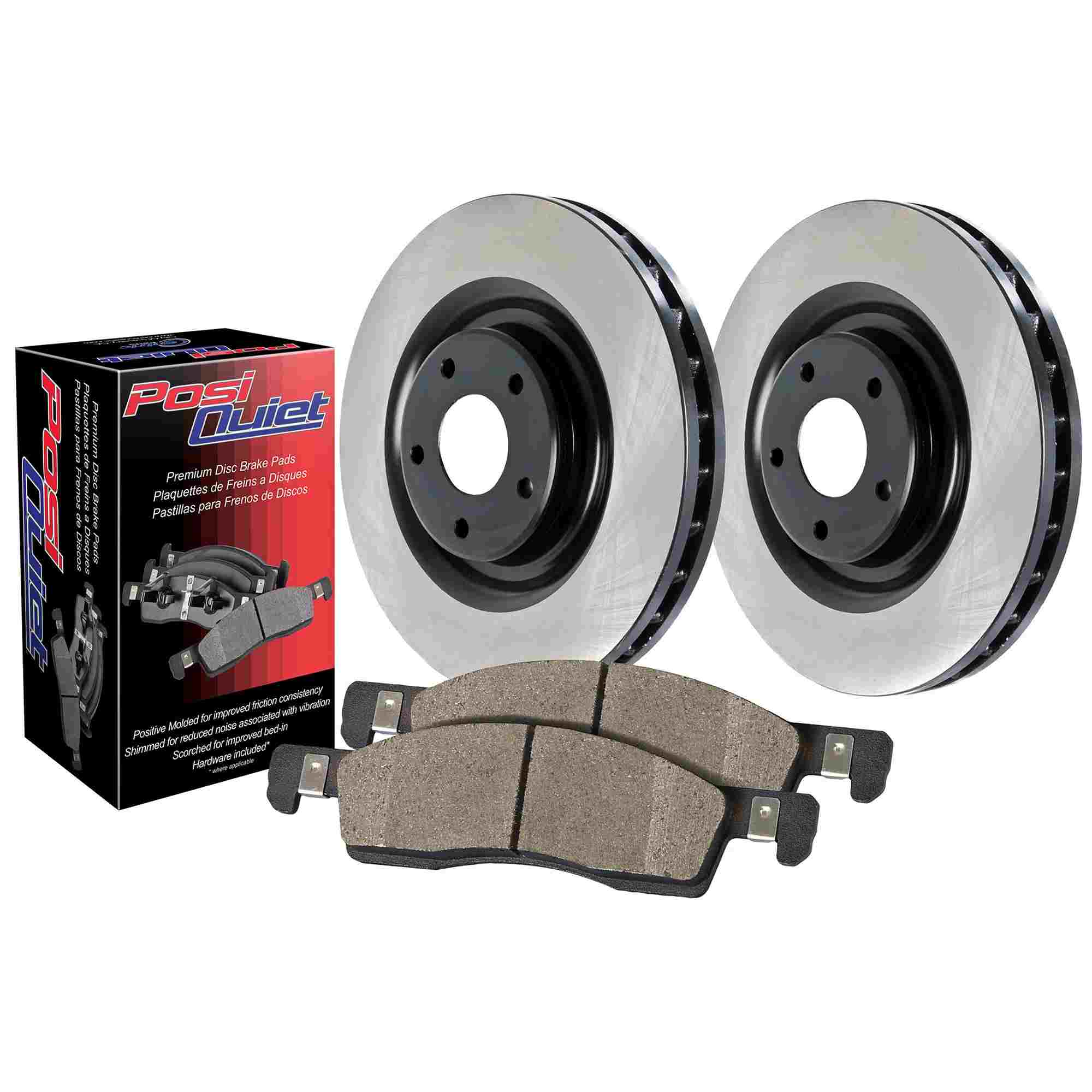 Centric Parts OE Coated Brake Kit 2-Wheel 909.20009