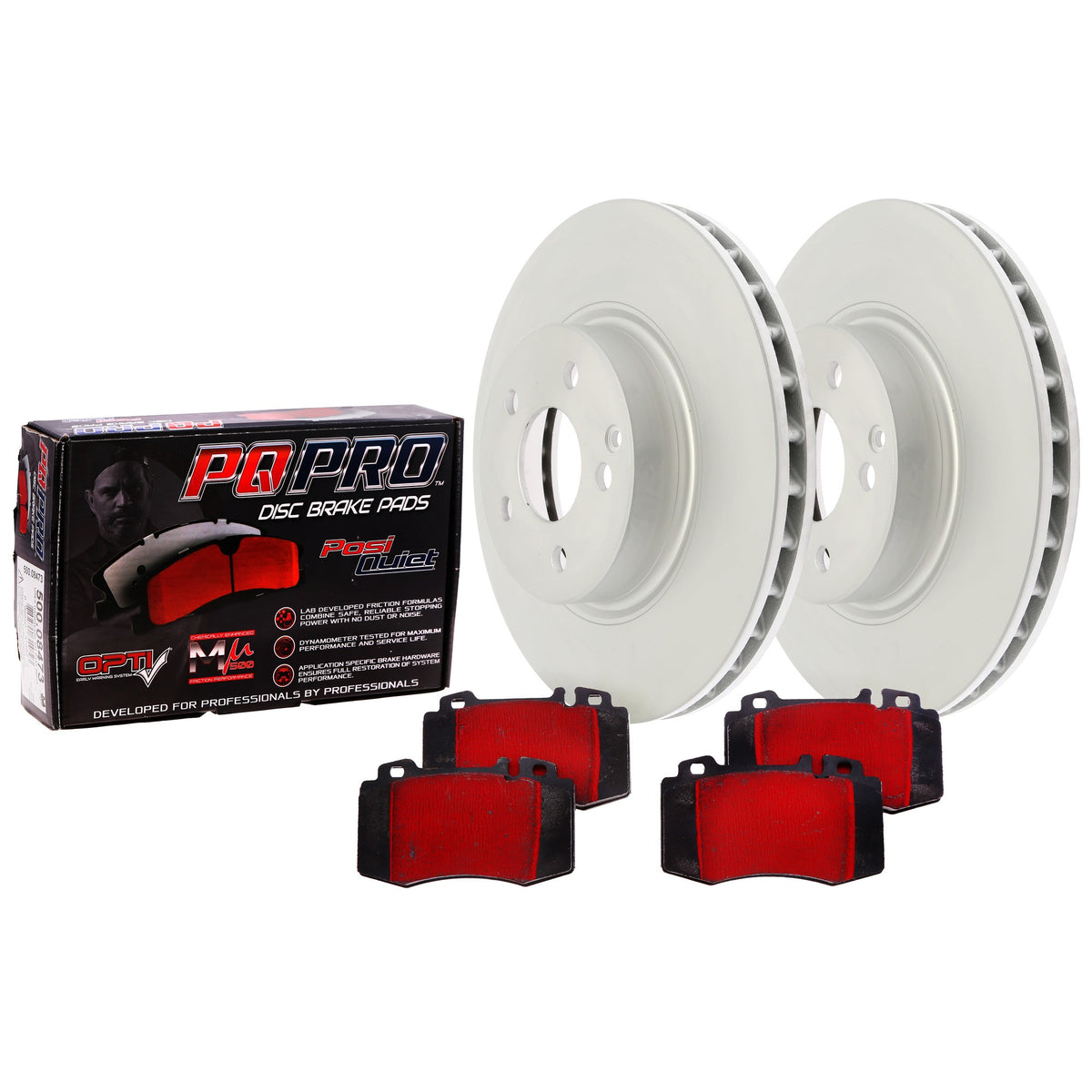 Centric Parts Disc Brake Upgrade Kit PQ PRO Brake Pads with GCX Rotors Mu500 coating RS200 protection 910.63012