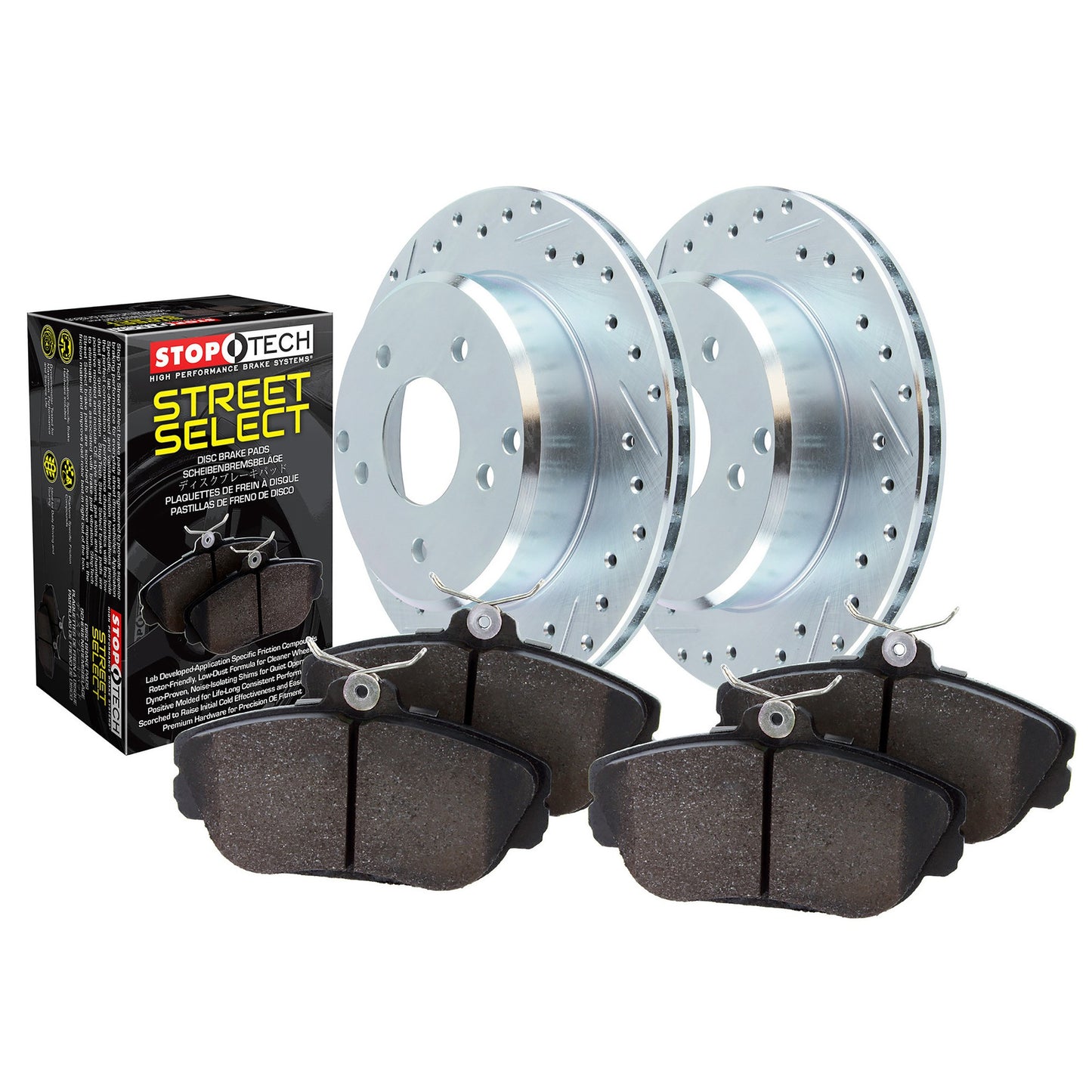 StopTech Select Sport Axle Pack, Drilled And Slotted, Front