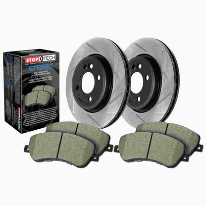 StopTech Street Axle Pack, Slotted, Rear