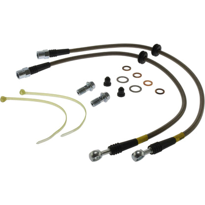 StopTech BMW Stainless Steel Front Brake Lines (For Various BBK Kits) 950.34004