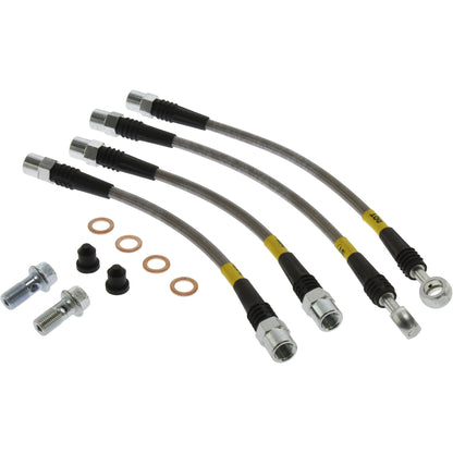 StopTech 92-99 BMW E36 M3 Stainless Steel Rear Brake Lines 950.34500