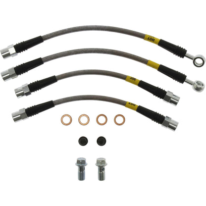StopTech 92-99 BMW E36 M3 Stainless Steel Rear Brake Lines 950.34500