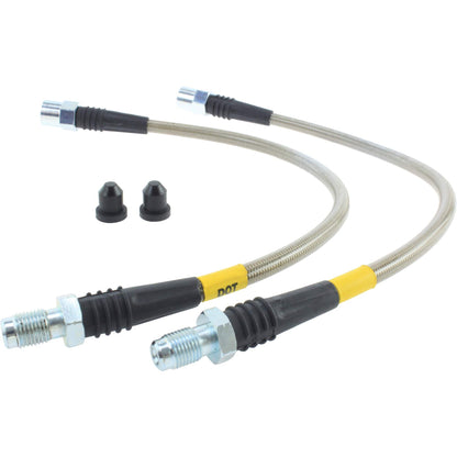 StopTech 08-12 Mercedes C350 / 03-12 Mercedes SL550 Stainless Steel Rear Brake Lines 950.35504