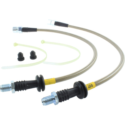 StopTech 92-95 Porsche 968 Exc Sport Brake Package Front Stainless Steel Brake Line Kit 950.37005