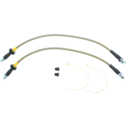 StopTech 92-95 Porsche 968 Exc Sport Brake Package Front Stainless Steel Brake Line Kit 950.37005