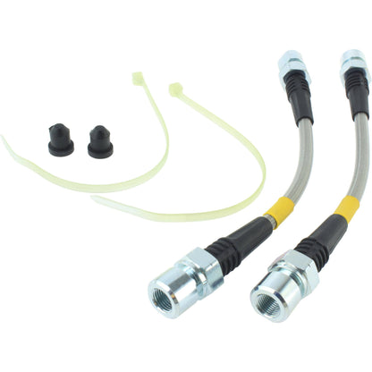 StopTech 92-95 Porsche 968 Exc Sport Brake Package Rear Stainless Steel Brake Line Kit 950.37503