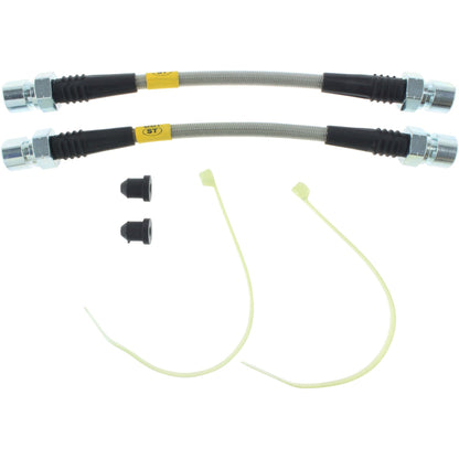 StopTech 92-95 Porsche 968 Exc Sport Brake Package Rear Stainless Steel Brake Line Kit 950.37503