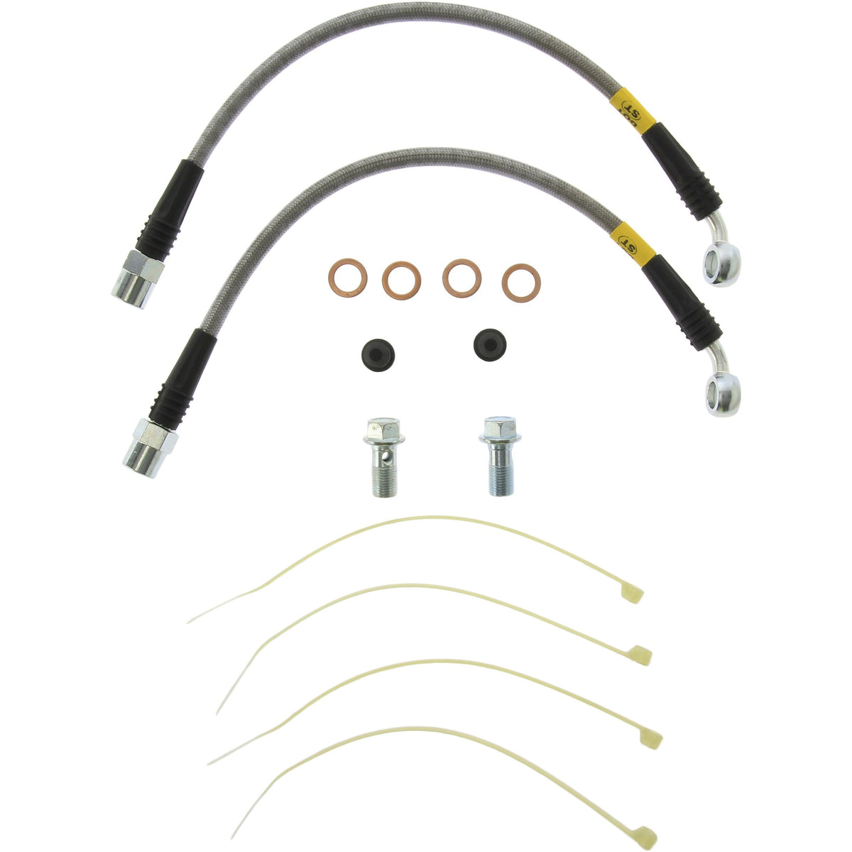 StopTech Porsche GT2 Rear Stainless Steel Brake Line Kit 950.37505