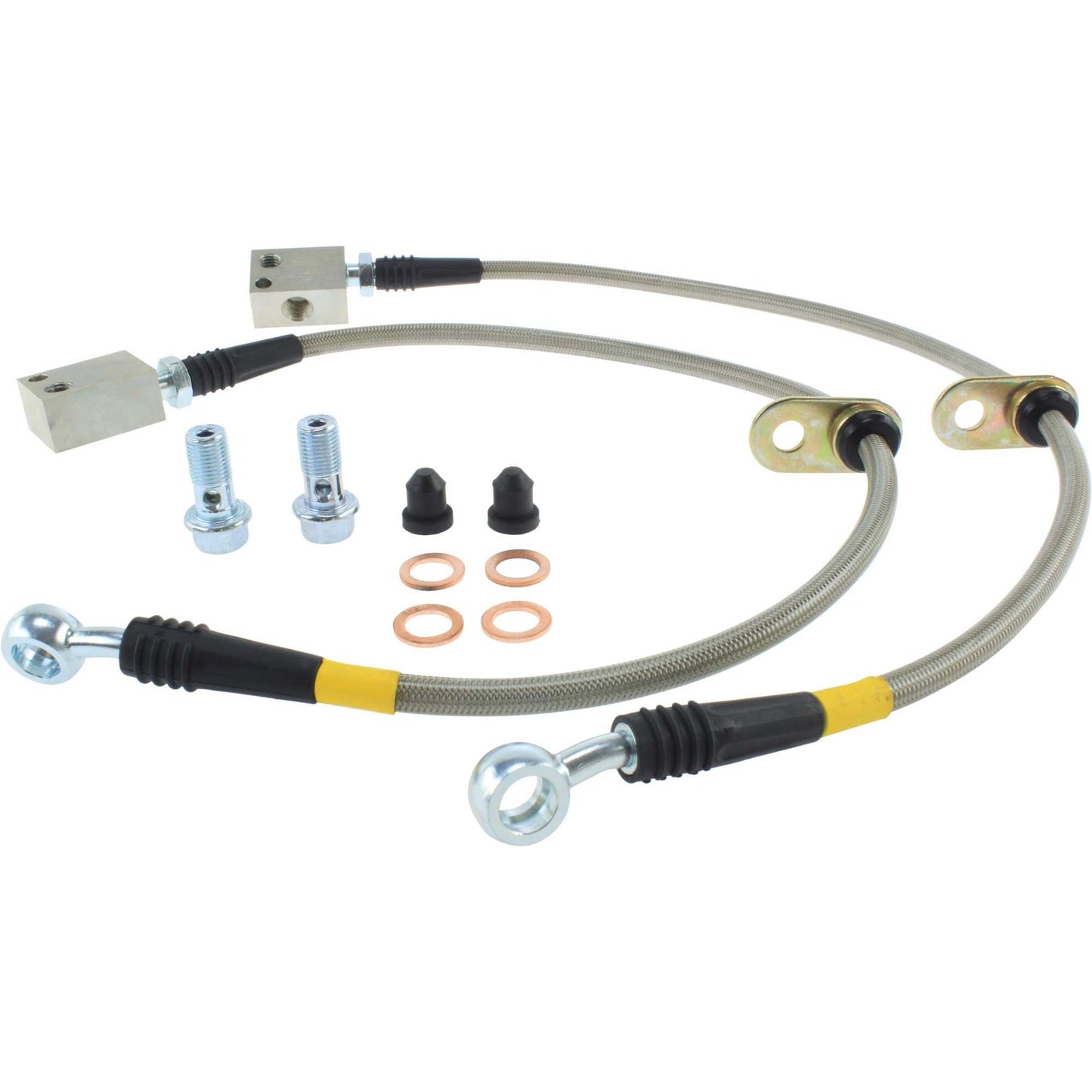 StopTech 07-08 Honda Fit Stainless Steel Brake Lines 950.40017