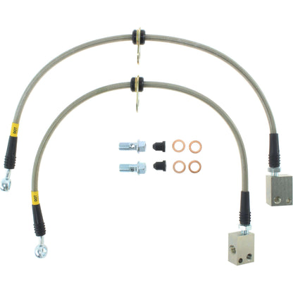 StopTech 07-08 Honda Fit Stainless Steel Brake Lines 950.40017