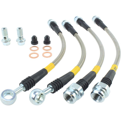 StopTech 07-13 Acura MDX Rear SS Brake Lines 950.40513