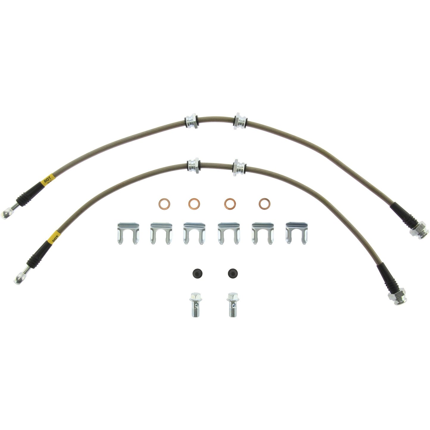 StopTech 90-96 Nissan 300ZX Stainless Steel BBK Front Brake Lines 950.42005