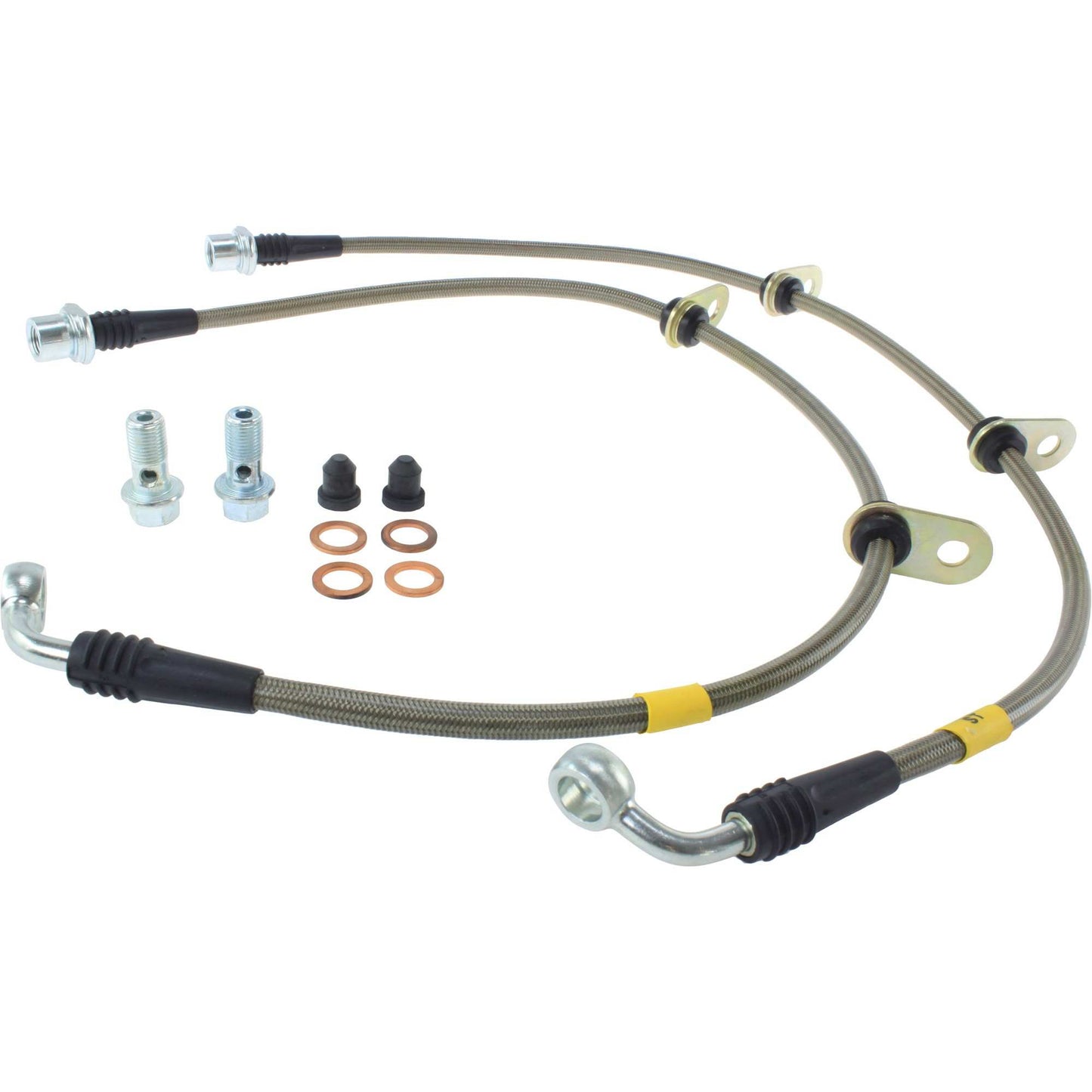Stoptech 12-15 Scion IQ Stainless Steel Front Brake Lines 950.44028