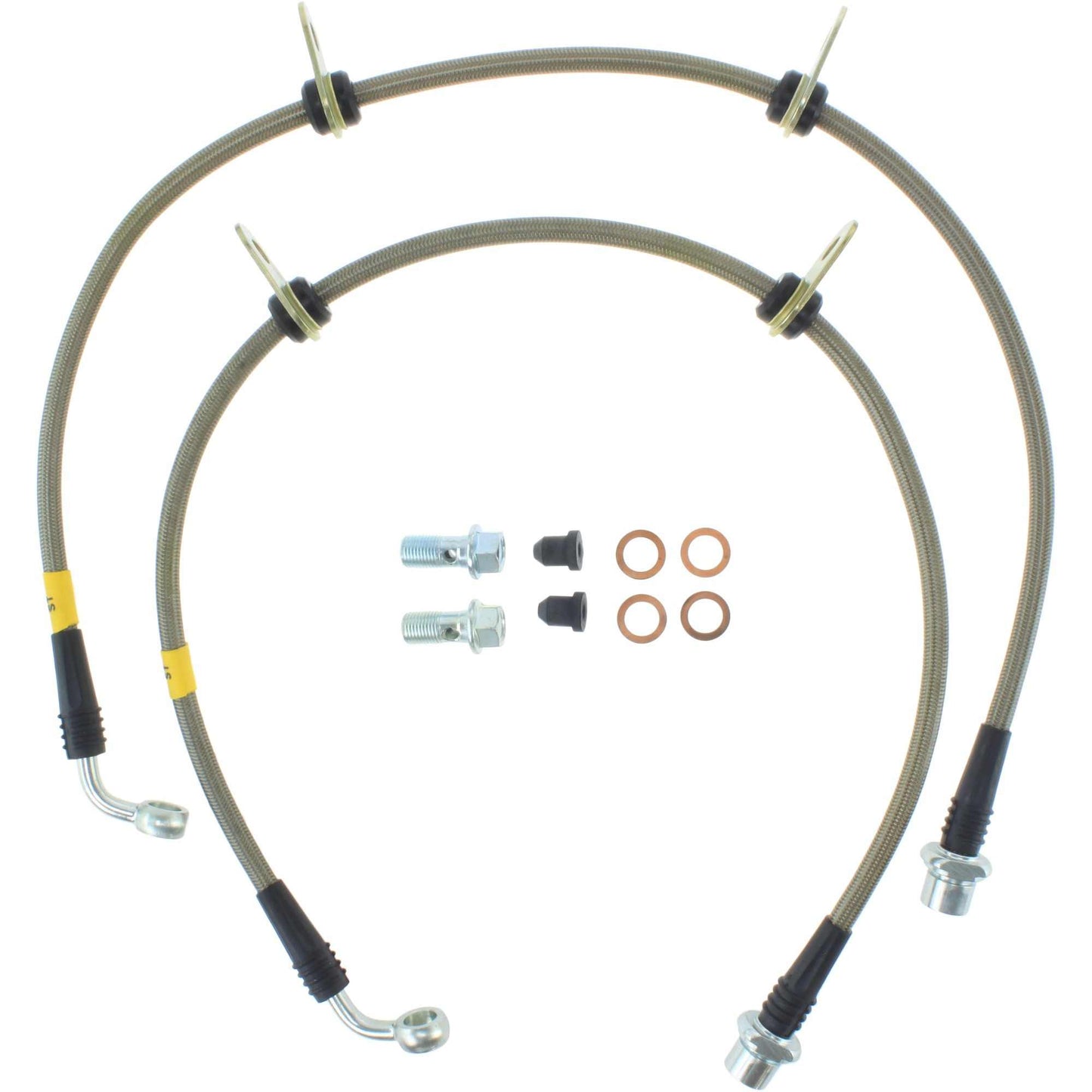 Stoptech 12-15 Scion IQ Stainless Steel Front Brake Lines 950.44028