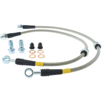StopTech 14-16 Mazda 6 Stainless Steel Front Brake Lines 950.45010