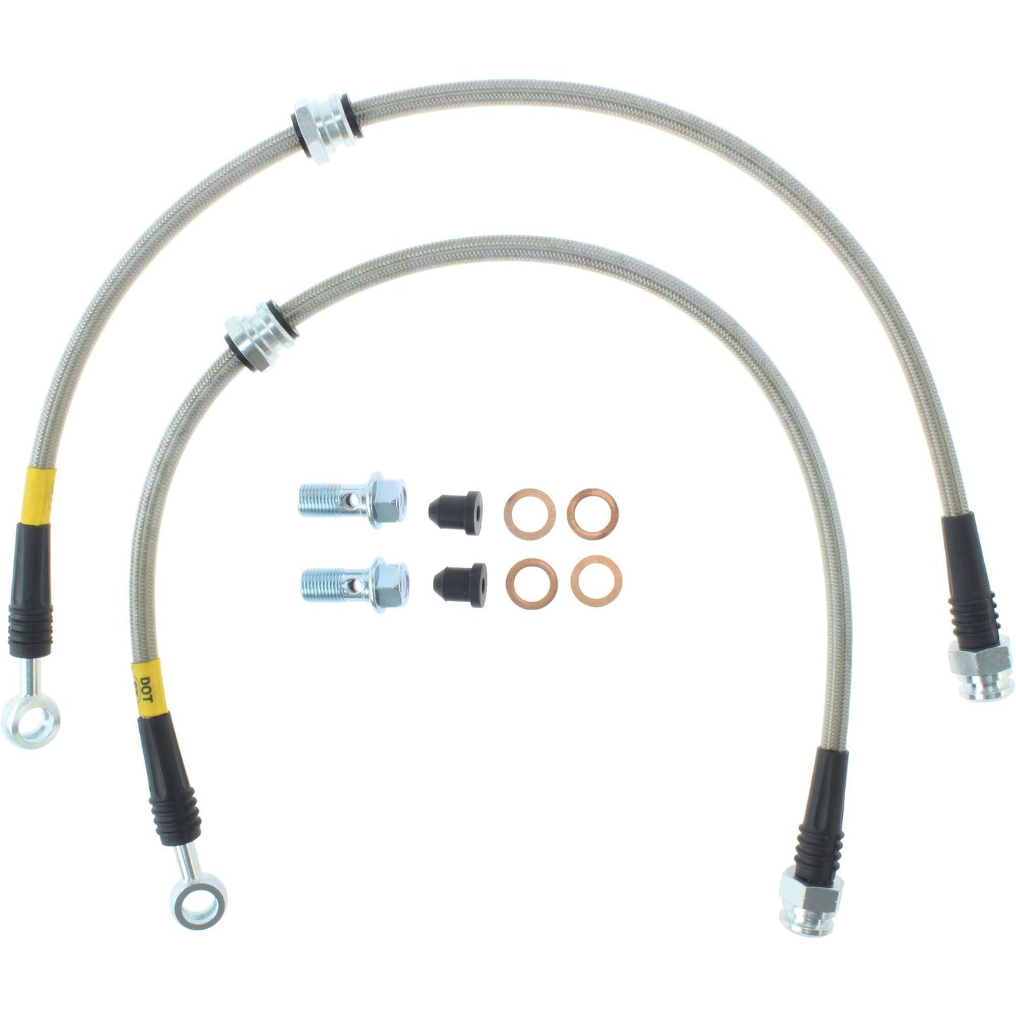 StopTech 14-16 Mazda 6 Stainless Steel Front Brake Lines 950.45010