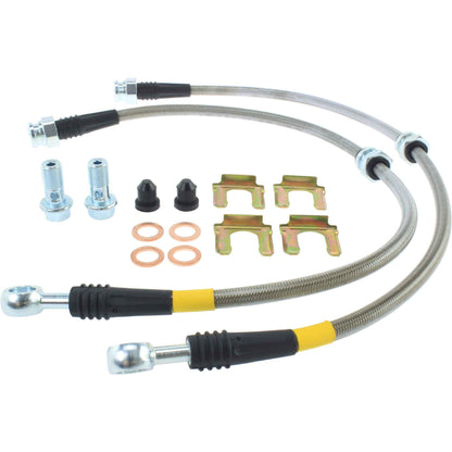 StopTech 00-05 Mitsubishi Eclipse / 01-05 Dodge Stratus Stainless Steel Front Brake Lines 950.46001