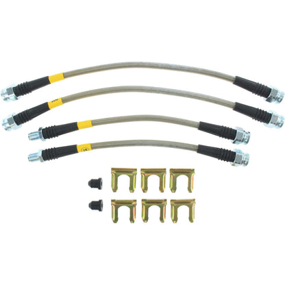 StopTech 4/90-99 Mistsubishi 3000GT Stainless Steel Front Brake lines 950.46003