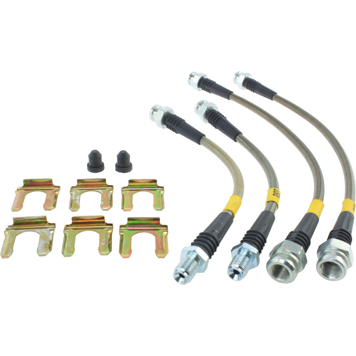 StopTech 91-99 Mitsubishi 3000GT Stainless Steel Rear Brake Lines 950.46505