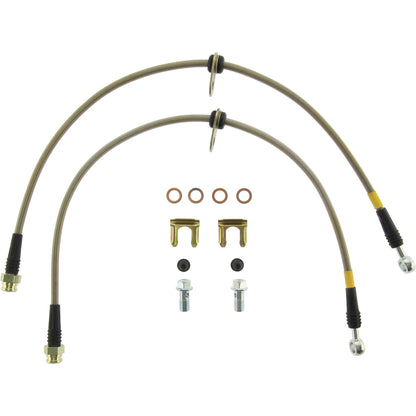 StopTech 02-05 WRX Stainless Steel Front Brake Lines for Big Brake Kit 950.47000