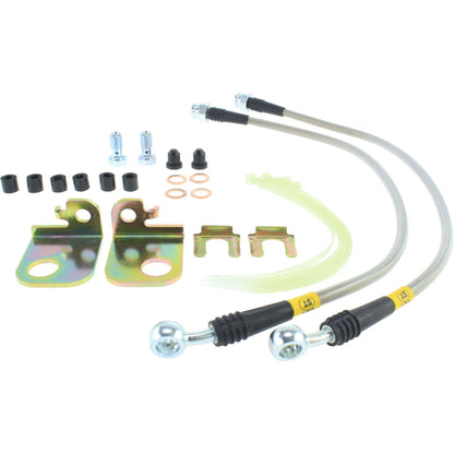 StopTech 00-02 Jaguar S Type Stainless Steel Front Brake Lines 950.61006