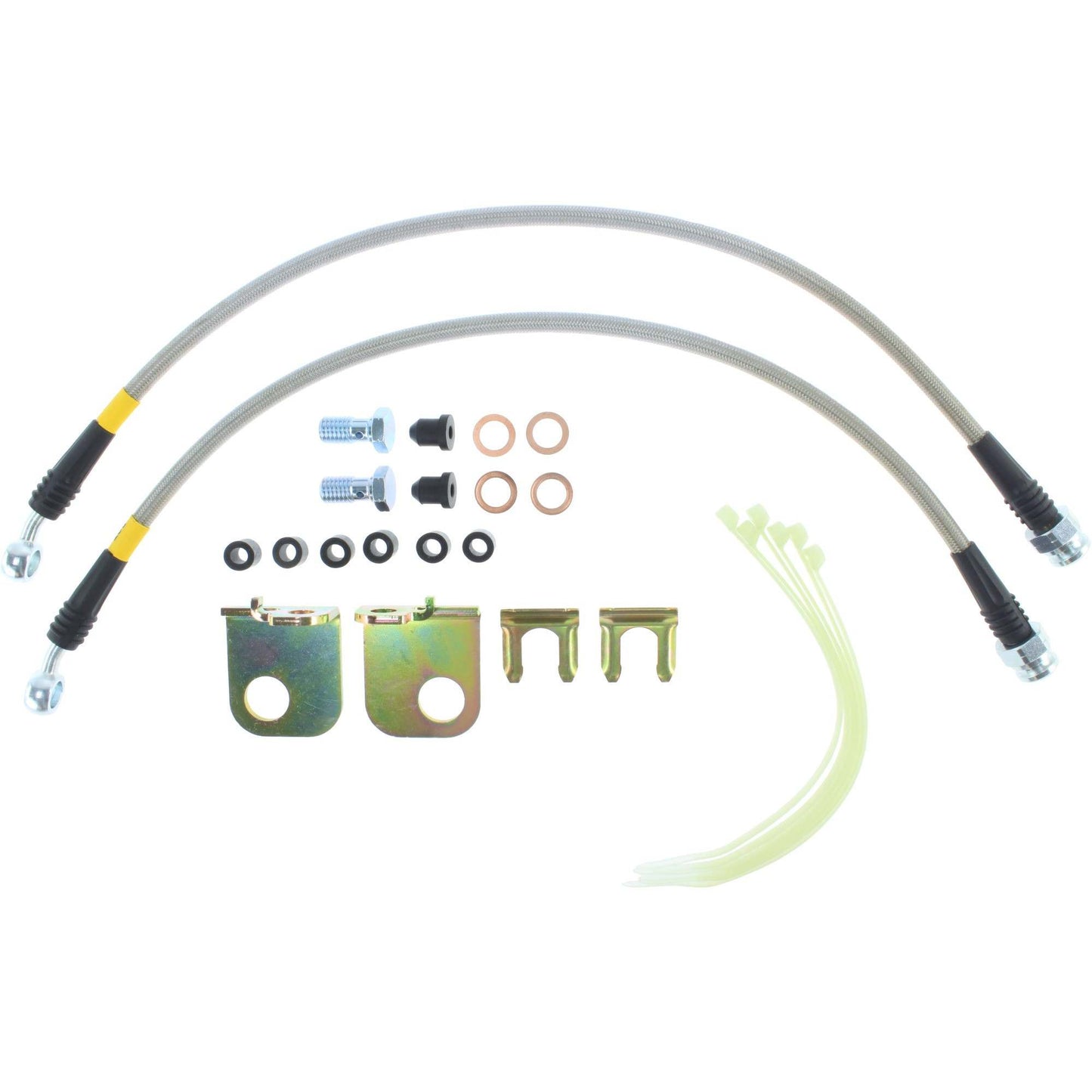 StopTech 00-02 Jaguar S Type Stainless Steel Front Brake Lines 950.61006
