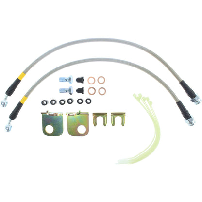 StopTech 00-02 Jaguar S Type Stainless Steel Front Brake Lines 950.61006