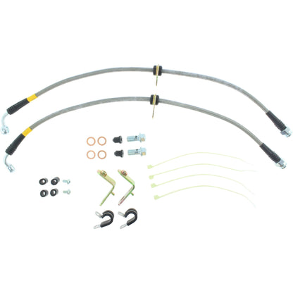 StopTech 11-14 Ford Mustang GT 5.0L V8 Stainless Steel Front Brake Lines 950.61024