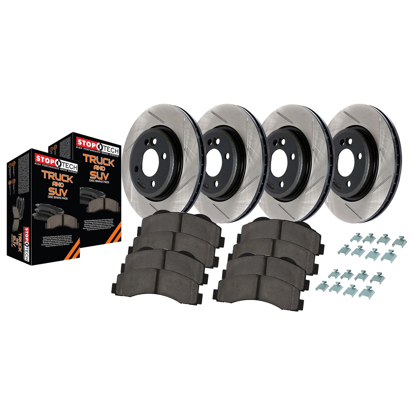 StopTech Truck Axle Pack, Slotted, 4 Wheel