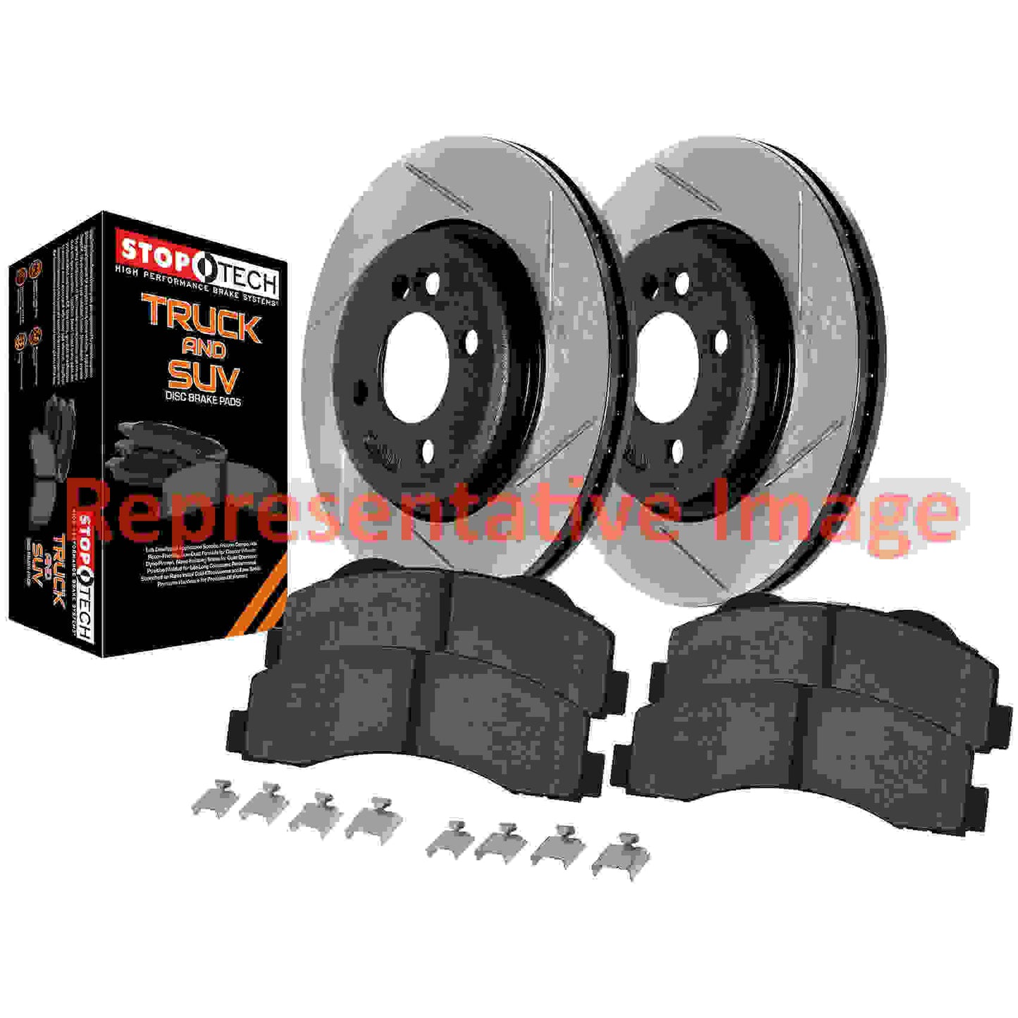 Stoptech Truck Axle Pack, Slotted, Front 970.63025